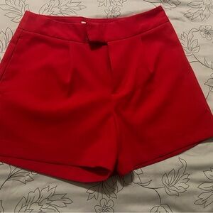 a new day Women's High Waist Red Shorts
